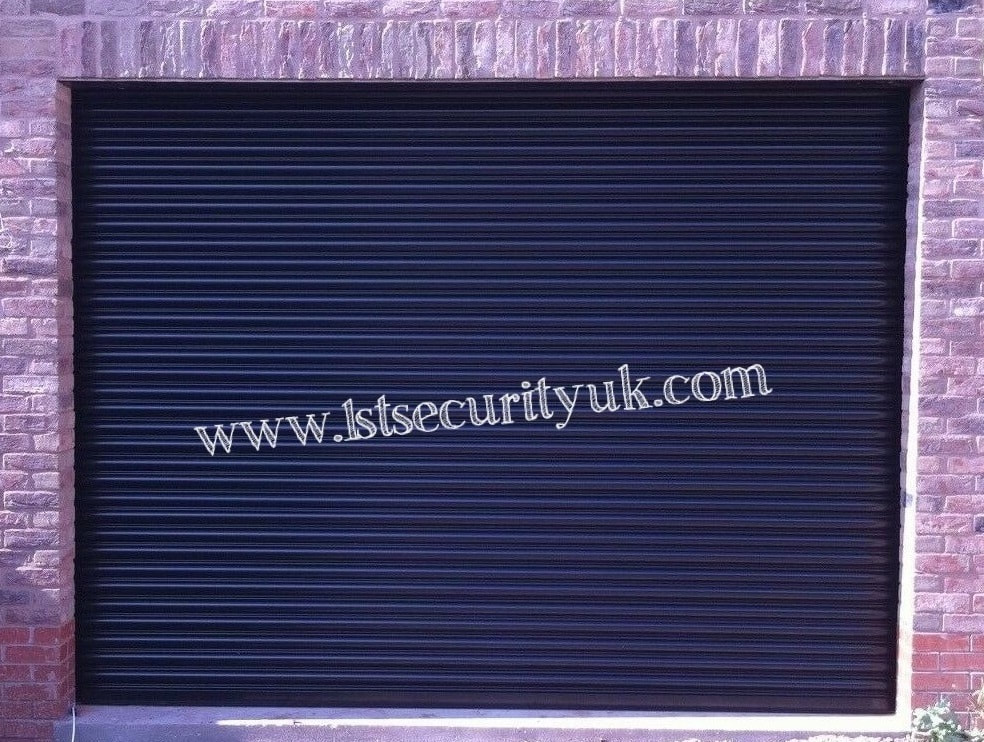 purple garage door stockport
